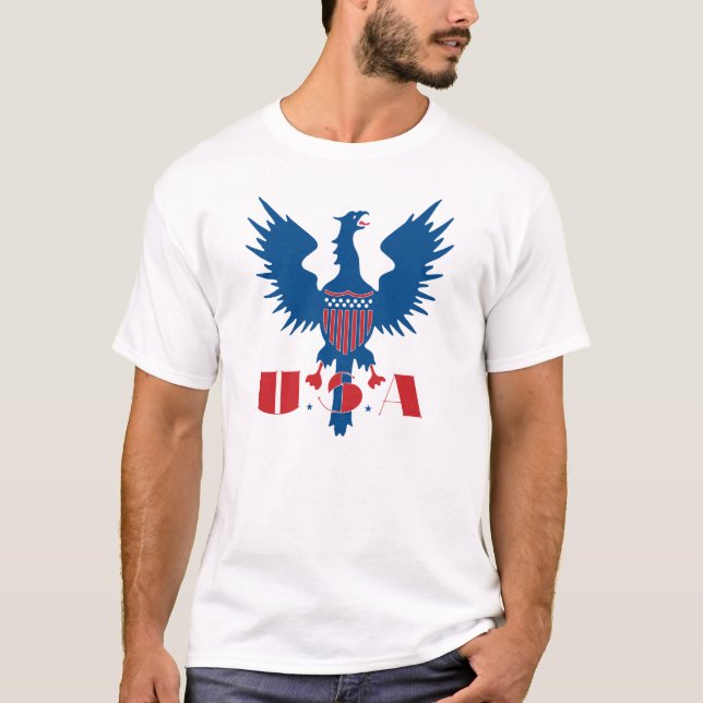 T-shirt Pièce en t patriotique des Etats-Unis (Devant)