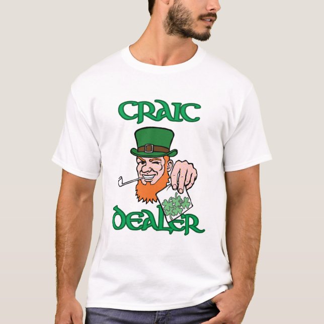T-shirt Pièce en t personnalisable de marchand de Craic (Devant)