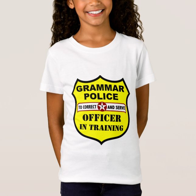 T-Shirt Pièce en t personnalisable d'enfants de police de (Devant)