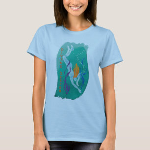 T-shirt Pièce en t plus profonde de plongée - femmes tou