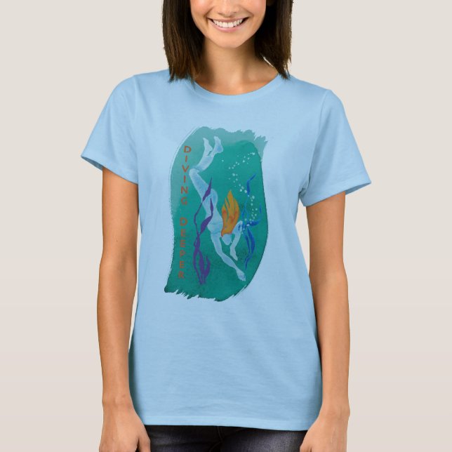 T-shirt Pièce en t plus profonde de plongée - femmes tout (Devant)