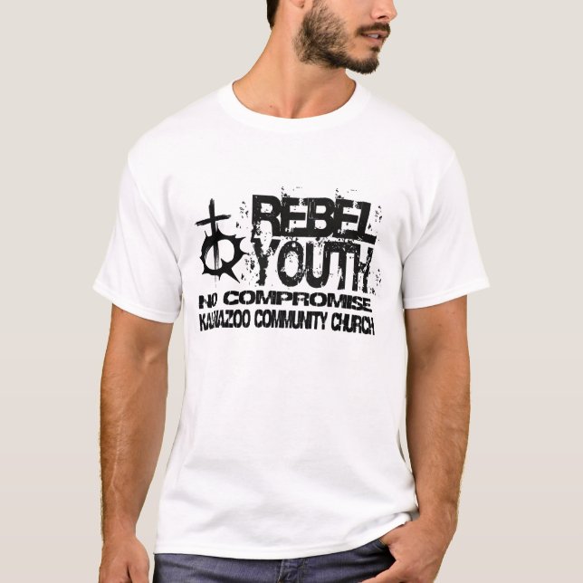 T-shirt Pièce en t rebelle de norme de la jeunesse (Devant)