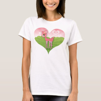 T-shirt Pièce en t rose de coeur de Deerie