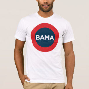 T-shirt Pièce en t rouge, blanche et bleue de grand Obama