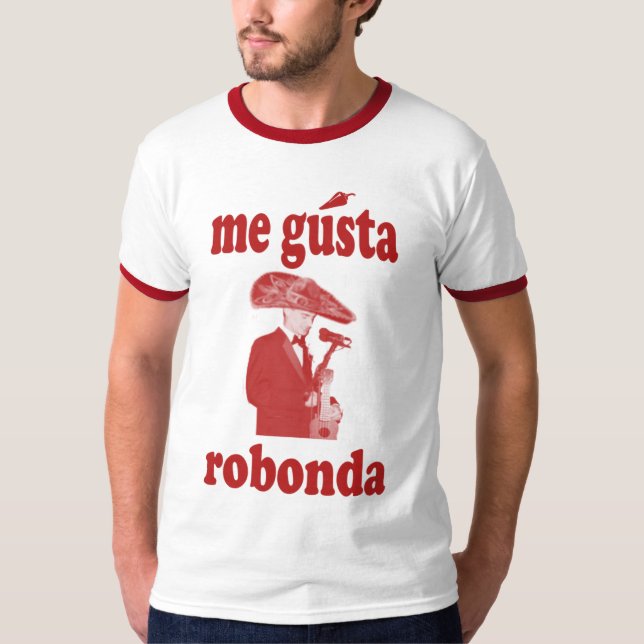 T-SHIRT PIÈCE EN T ROUGE DE ROBBY (Devant)
