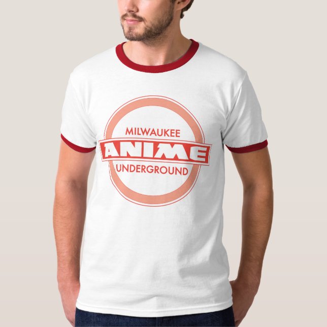 T-shirt Pièce en t rouge souterraine d'Anime de Milwaukee (Devant)