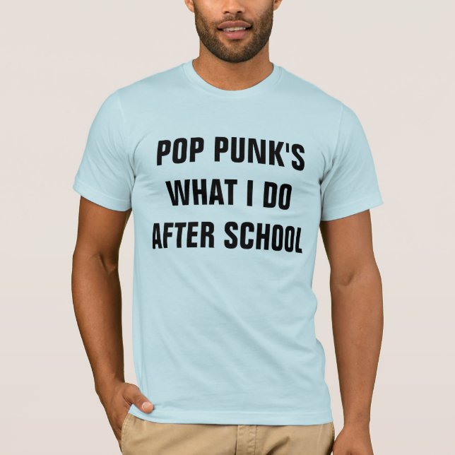 T-shirt pièce en t sautante de punks (Devant)