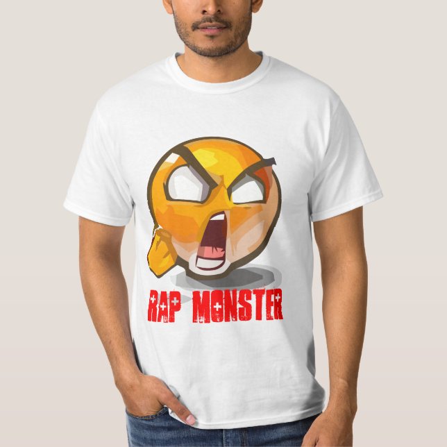 T-shirt Pièce en t souterraine de monstre de coup sec et (Devant)