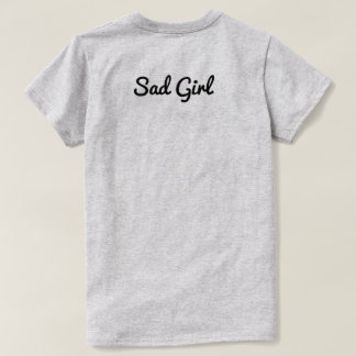 T-shirt Pièce en t triste de fille