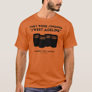 T-shirt Pièce en t unisexe "d'Adeline douce" (orange du