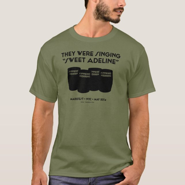 T-shirt Pièce en t unisexe "d'Adeline douce" (vert de (Devant)