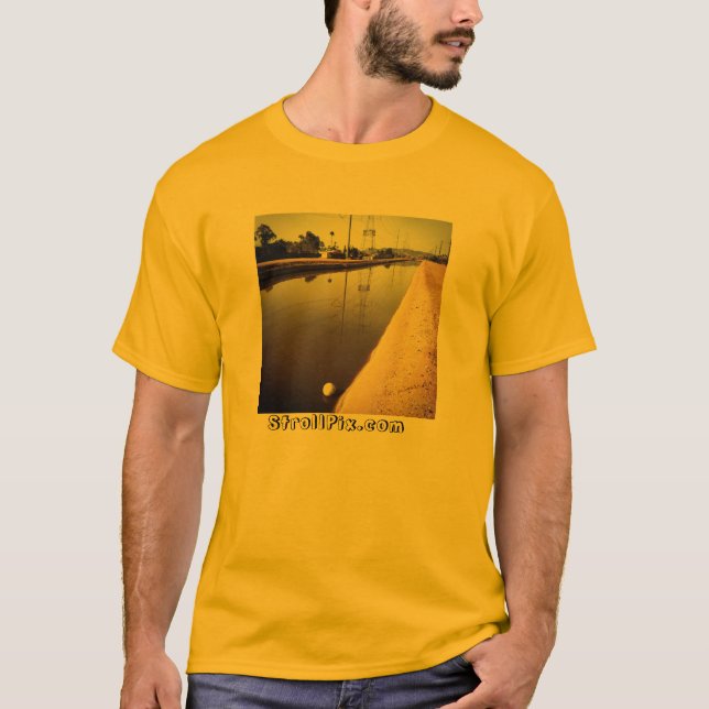 T-shirt Pièce en t unisexe de boule de canal (Devant)