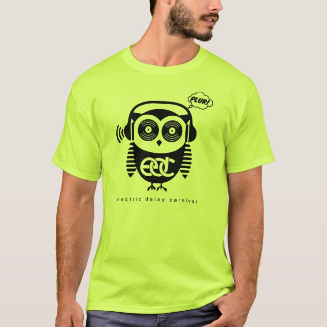 T-shirt Pièce en t unisexe de hibou d'EDC (Devant)