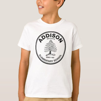 T-shirt Pièce en t unisexe de la jeunesse, logo noir