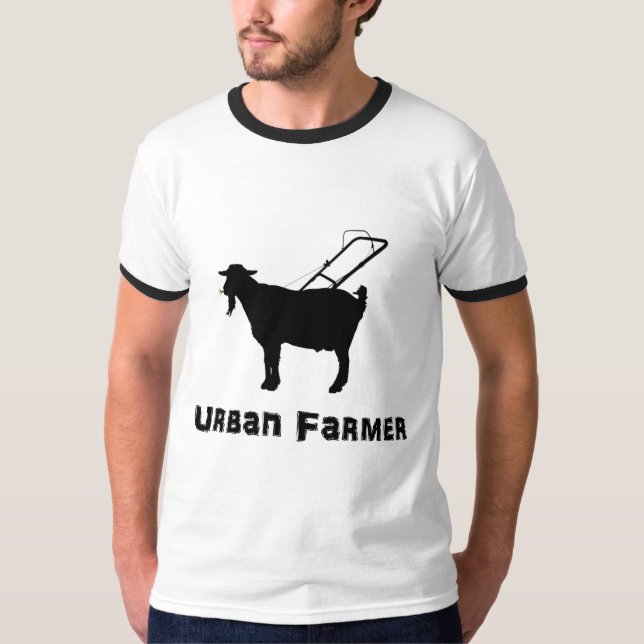 T-shirt Pièce en t urbaine d'agriculteur de faucheuse de (Devant)