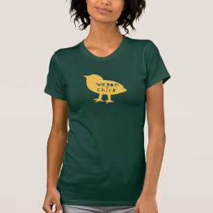 T-shirt Pièce en t végétalienne de Camo de poussin (jau