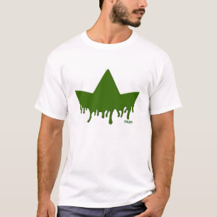 T-shirt Pièce en t verte de couronne d'armée