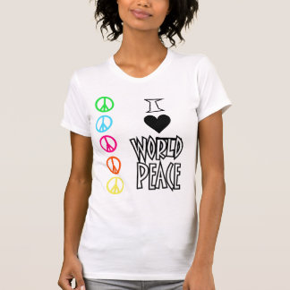 T-shirt Pièce en t vintage de paix du monde