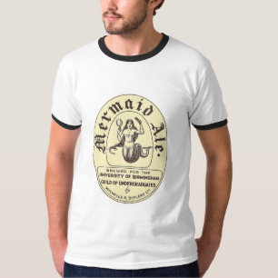 T-shirt Pièce en t vintage d'étiquette de bière de bière