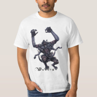 T-shirt Pièce en t Wendigo de monstre