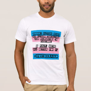 T-shirt Pièce en t #WontBeErased par OKC de PFLAG