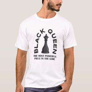T-shirt Pièce la plus puissante de Black Queen Poing noi
