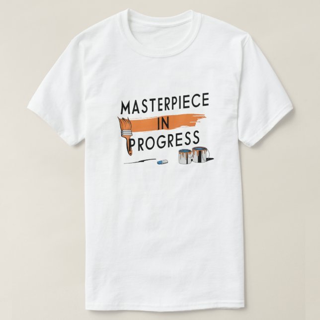 T-shirt Pièce maîtresse en cours (Design devant)