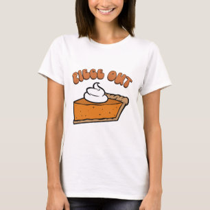 T-shirt Piece Out Pie Retro Funny Thanksgiving Automne Sup