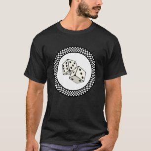T-shirt Pièces de Motif Rockabilly Retro Vintage Checkerbo