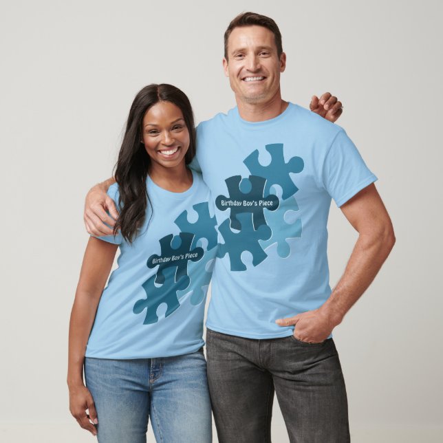 T-shirt Pièces de puzzle amusantes Anniversaire garçon piè (Unisexe)