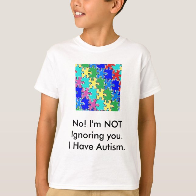 T-shirt pièces de puzzle autisme 40 (Devant)