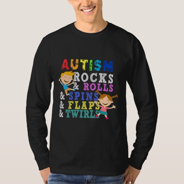 T-shirt Pièces de puzzle Autisme Rocks Autism Kid (Devant)