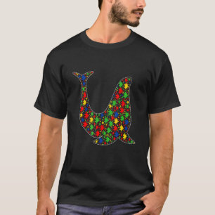 T-shirt Pièces de puzzle d'animaux de lion de mer Sensibil