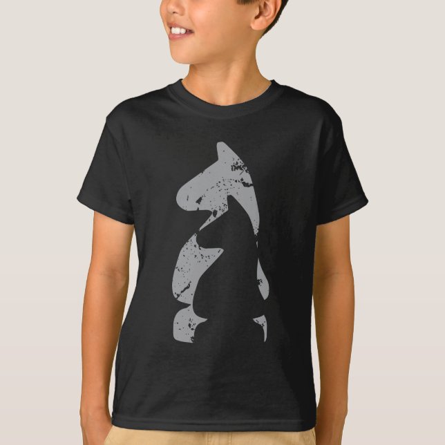 T-shirt Pièces d'échecs des chevaliers (Devant)