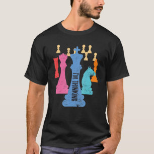 T-shirt Pièces d'échecs s Je pense que c'est le Grand Maît