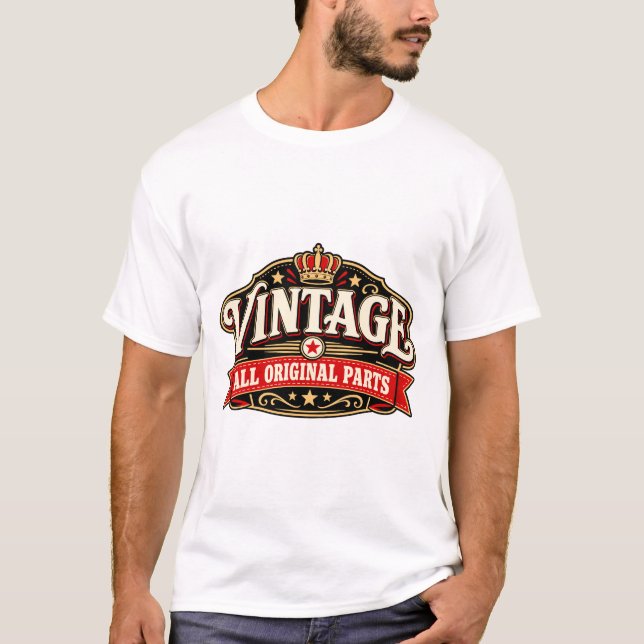 T-shirt Pièces d'Origine Vintage (Devant)