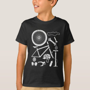 T-shirt Pièces Vélo Downhill Rider VTT Funny MTB