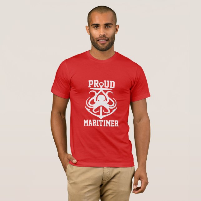 T-shirt Pied d'ancre de maritimer Fiers route du phare de  (Devant entier)