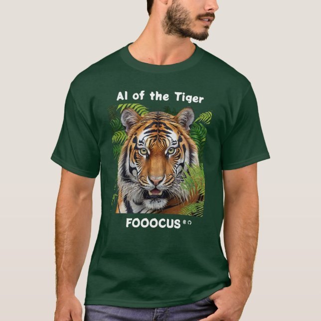 T-shirt Pied de page - IA du tigre (Devant)