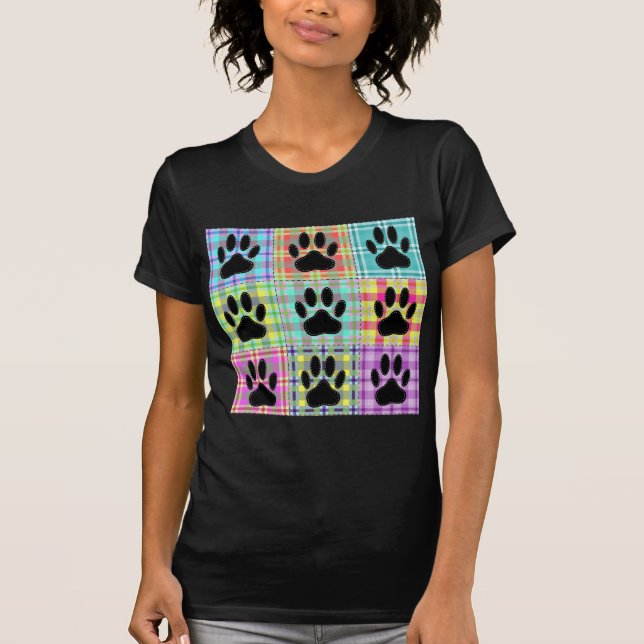 T-shirt Pied Motif de chien (Devant)