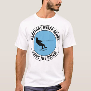 T-shirt Pied pieds nus ski nautique Motorboat