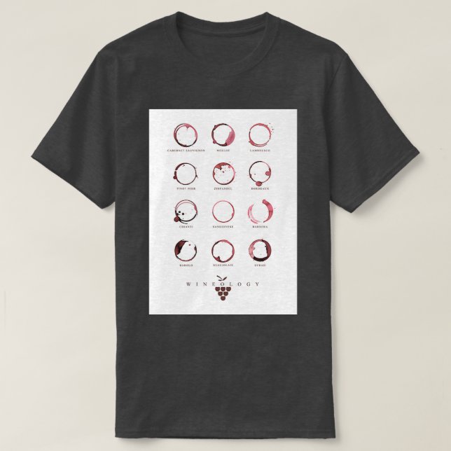 T-SHIRT PIEDS DE VIN ROUGE (Design devant)