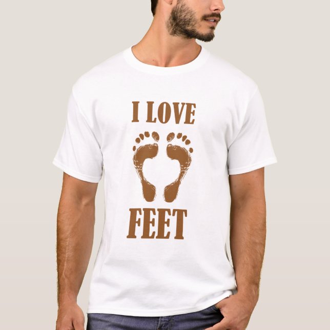 T-shirt Pieds soles Empreintes Funny Print Love (Devant)