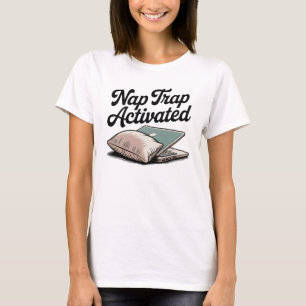 T-shirt Piège de la sieste activé Chaos cosy, humour con