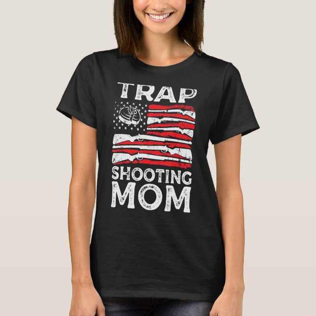 T-shirt Piège tirer sur maman droits d'armes à feu America (Devant)