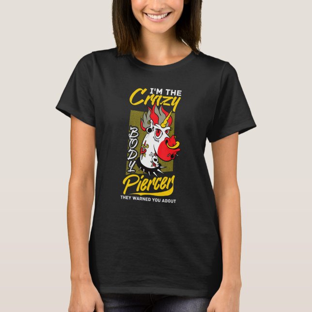 T-shirt Piercer Corps Arme Dermal Piercing Implants Citati (Devant)