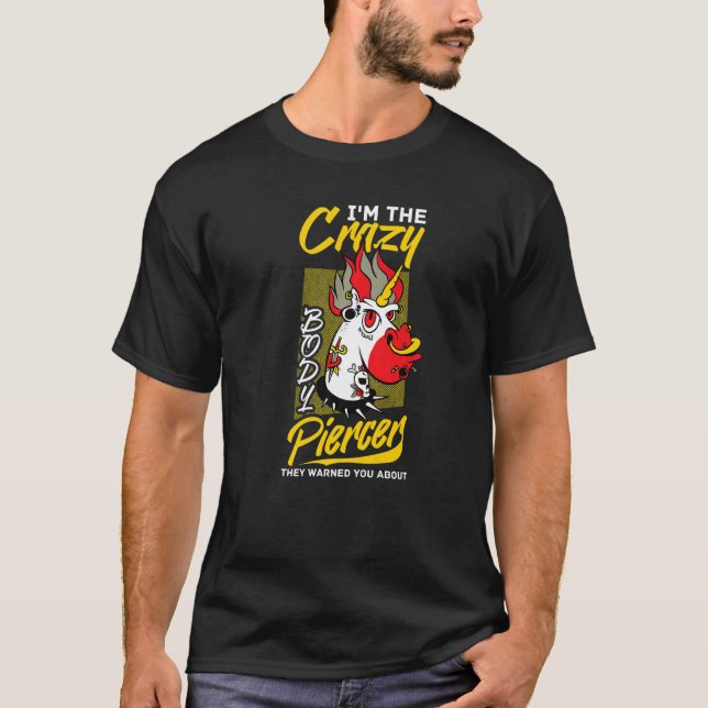 T-shirt Piercer Corps Arme Dermal Piercing Implants Citati (Devant)