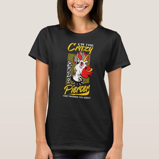 T-shirt Piercer Corps Arme Dermal Piercing Implants Citati (Devant)