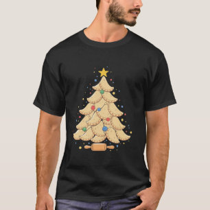 T-shirt Pierogi Arbre polonais Noël Nourriture drôle Tee M