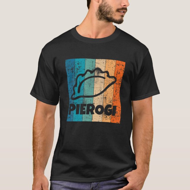 T-shirt Pierogi Cuisine polonaise Retro Dumplings Pologne  (Devant)